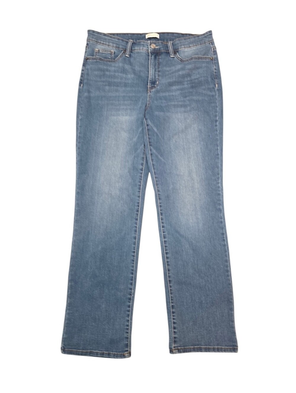 Crown & Ivy Mid Rise Straight Leg Jeans - Picture 1 of 11